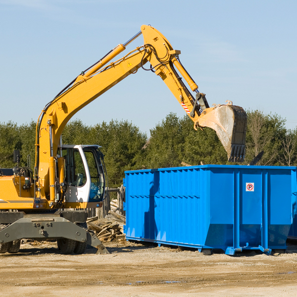 what size residential dumpster rentals are available in Ashby Minnesota